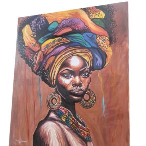 A striking contemporary African portrait celebrating beauty, identity, and cultural pride.